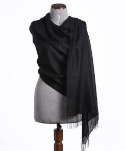shawl plain black